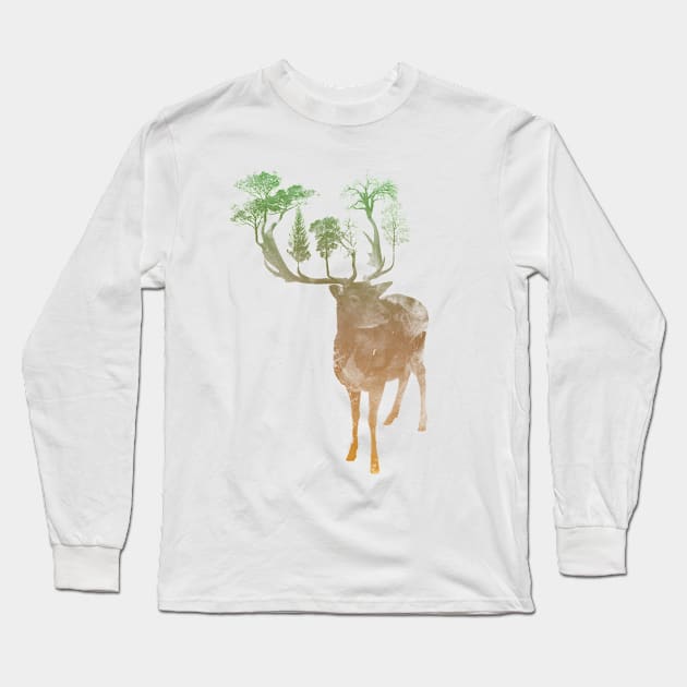 Oh Deer Long Sleeve T-Shirt by ruifaria